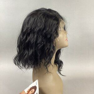 Melted Harline Roselyn Short Wavy #1B Off Black Synthetic Lace Front Wig